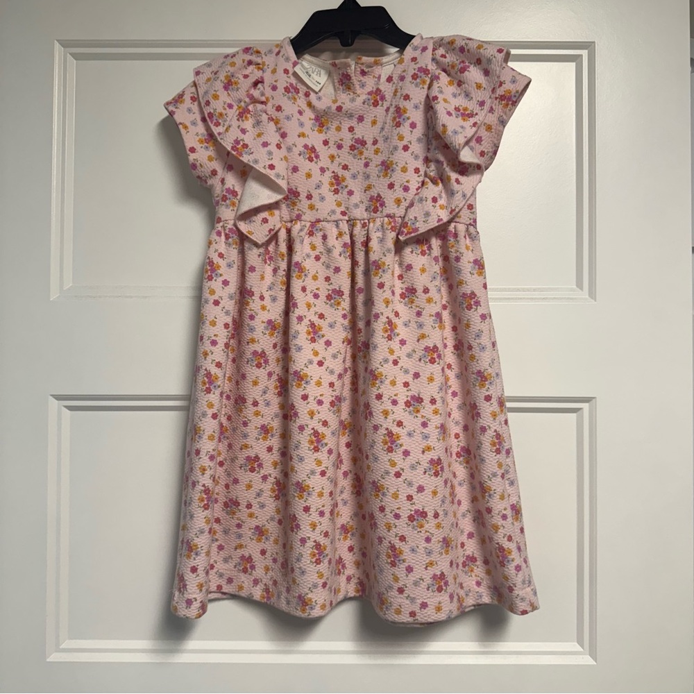 Zara Pink Floral Kids Dress